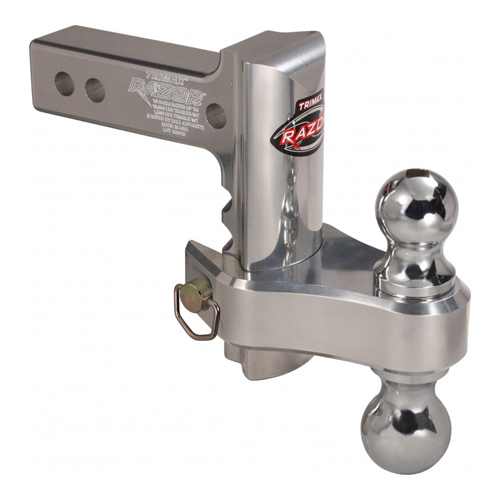 Trimax, Trimax TRZ6AL-RP - 6? ALUMINUM Adjustable Drop Hitch, Pin & Clip