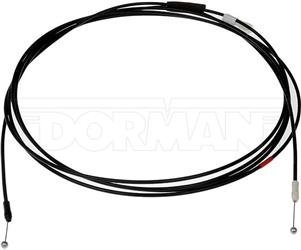 Dorman, Trunk Lid Release Cable Dorman 912-702 OE Solutions ™, OE Replacement, Black