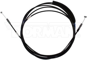 Dorman, Trunk Lid Release Cable Dorman 912-709 OE Solutions „¢, OE Replacement, 153-3/4" Overall Length, Black