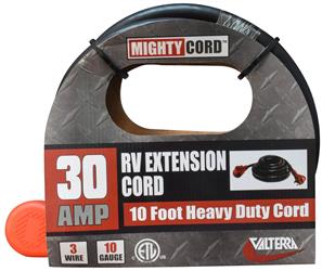 VALTERRA LLC, Valterra Extension Cord - 30 Amp 10 Feet Length Black - A10-3010EH