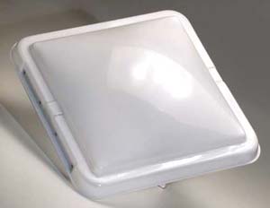 VENTLINE/DEX, Ventline Roof Vent Lid Old Style Round Profile Continuous Hinge White - BV0554-01