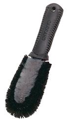 Carrand (C51), Wheel Brush Carrand 92010 Grip Tech ™; Deluxe Double Bristle Loop; Rubber Handle